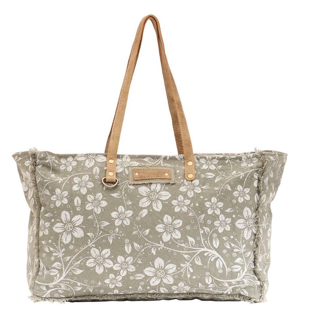 Myra Chalky Canvas & Leather Weekender Bag